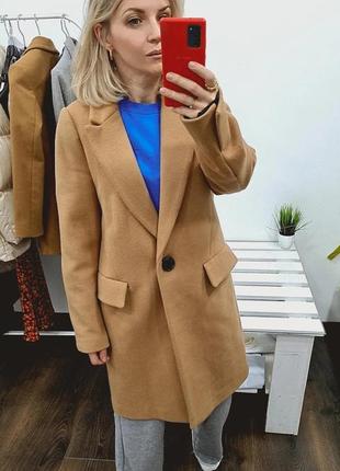 Вовняне пальто zara s