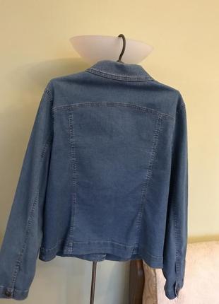 Легкая джинсовая курточка стрейч2 фото