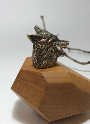 Наперсток из бронзы, наперстки из бронзы, наперсток "волк", скульптура из бронзы, фигурка бронзовая6 фото