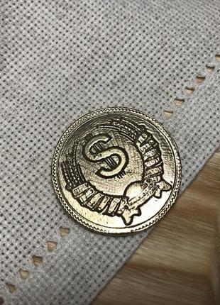 Монета сувенирная, монета из бронзы "1000 условных единиц", монета шуточная, монета металлическая, монета2 фото