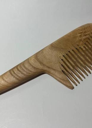 Гребінь дерев'яний для волосся з ручкою ясен
