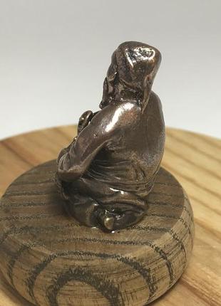 Статуэтка из бронзы, фигурка из бронзы, статуэтка знак зодиака "рак", скульптура из бронзы "козак"5 фото