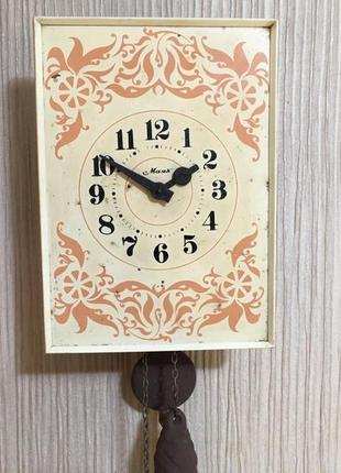 Часы ходики, часы настенные, часы механические, часы антиквариат, часы маяк, часы...