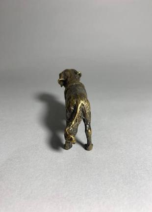 Статуетка з бронзи, фігурка з бронзи, статуетка "собака мастиф", скульптура з бронзи, фігурка бронзова7 фото