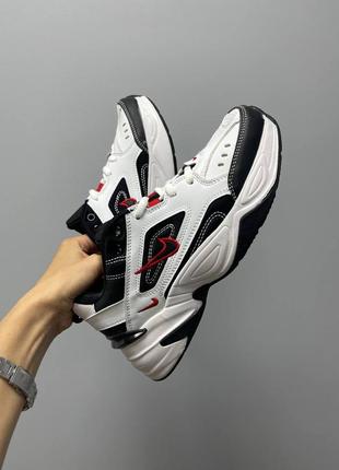 Nike m2k tekno женские кроссовки найк черно белые весна осень демисезон трендовая модель5 фото