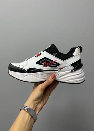 Nike m2k tekno женские кроссовки найк черно белые весна осень демисезон трендовая модель7 фото