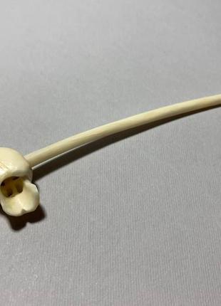 Шпилька з кістки, аксесуар, шпилка для волосся "череп", шпилька кістяна, школка з кістки "череп"6 фото