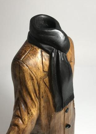 Коллекционная статуэтка "человек невидимка", статуэтка из дерева, фигурка из дерева, скульптура из дерева6 фото