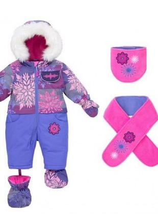 Зимний термо комбинезон для девочки deux par deux р. 6м