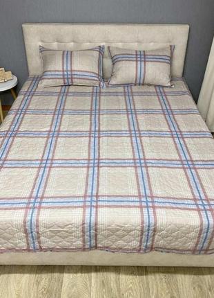 Стьобане х/б покривало з наволочками