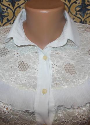 Блуза гипюр-шифон4 фото