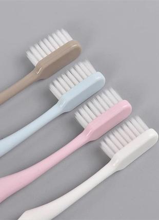 4 шт набор зубных щеток средней жесткости brush travel