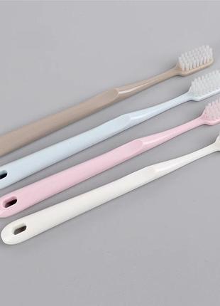 4 шт набор зубных щеток средней жесткости brush travel