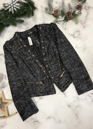 Твидовый укороченный жакет george jersey xl