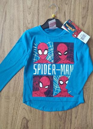 Детский реглан для мальчика человек паук р.98 спайдермен disney