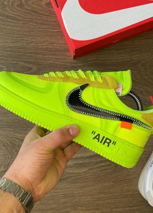 Кроссовки off-white x nike air force 1 black