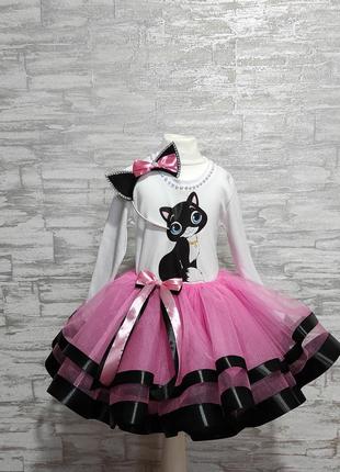 Костюм киці карнавальний костю кішечки сукня кішки  плаття з кицею1 фото