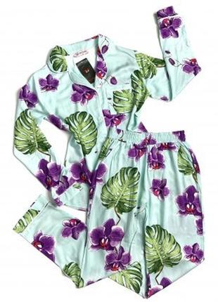 Пижама рубашка +штаны  46-52 размеры