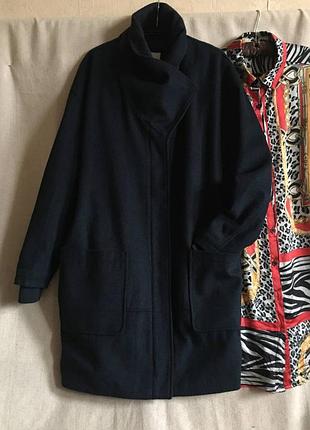 Демисезонное пальто полупальто с шерстью