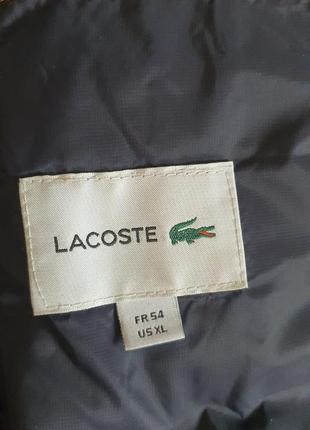 Микропуховик lacoste оранжевого цвета xl4 фото