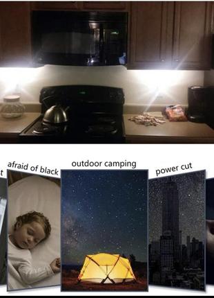 Портативный светодиодный usb-фонарик, лампа 8 led, ночник, светильник.