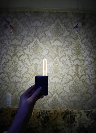 Портативный светодиодный usb-фонарик, лампа 8 led, ночник, светильник.