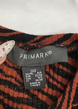 Гольфик водолазка кофточка в рубчик, анималистичный принт