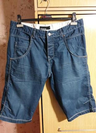 Стильные брендовые джинсовые шорты на болтах fishbone1 фото