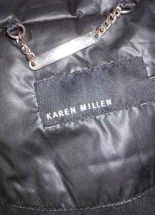 Черная куртка демисезонная куртка karen millen р.8 (ог 92, рукав 60)2 фото