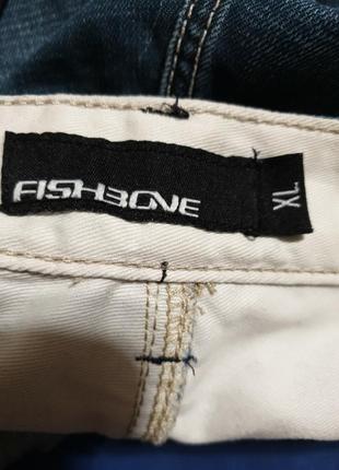 Стильные брендовые джинсовые шорты на болтах fishbone10 фото
