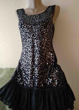 Плаття нарядне з люрексом і паєтками (84)
