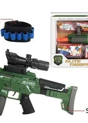 Автомат іграшковий звук світло м'які патрони (m 033)