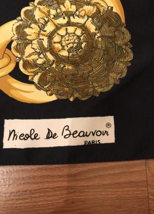 Винтажный платок nicole de beauvoir paris7 фото