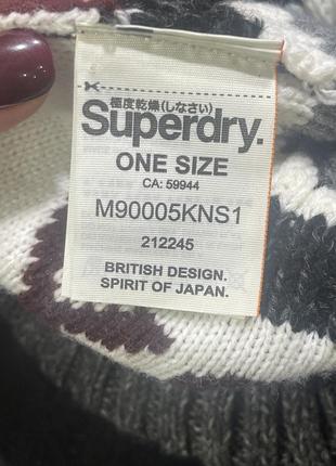 Шапка зимова жіноча, чоловіча, унісекс superdry3 фото