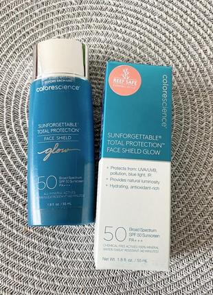 Солнцезащитный крем для лица с эффектом сияния colorescience glow spf 50