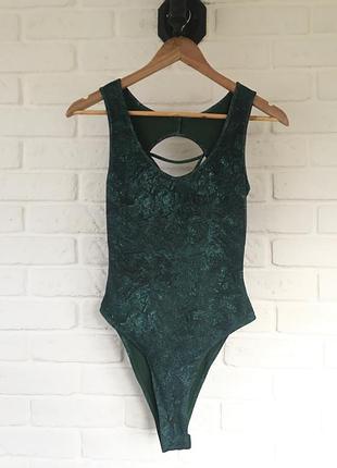 Розкішний смарагдовий боді