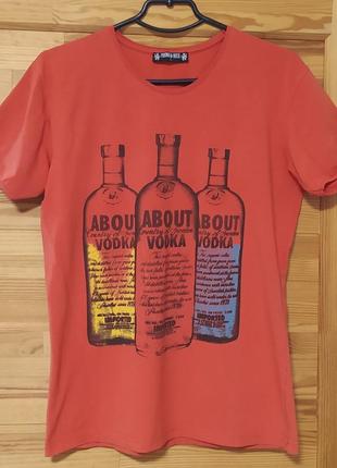 Футболка з принтом від young&rich розмір l