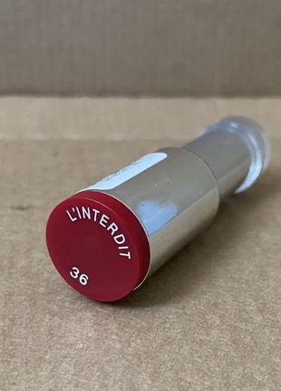Помада для губ Чорні шкіряні чоботи 'shark lock' від Womens givenchyживанши lipstick, 36 l'interdit, 3.4g4 фото