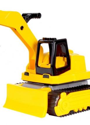 Іграшковий трактор 6276txk з рухомими деталями (жовтий)