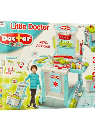 Дитячий ігровий набір лікаря 008-929 з візком та інструментами