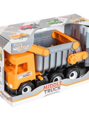 Игрушечный самосвал middle truck city 39310 с подвижными элементами