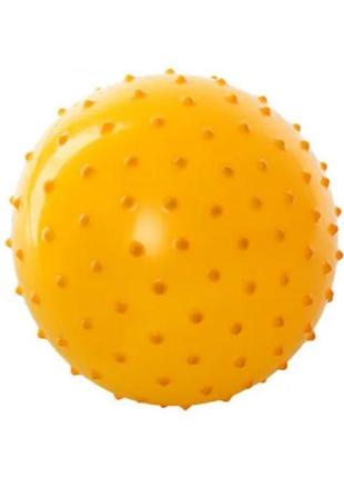 Мяч массажный ms 0664, 6 дюймов (жёлтый)1 фото