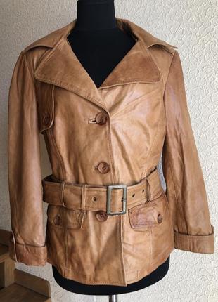Кожаная куртка от бренда milestone,(126-650)