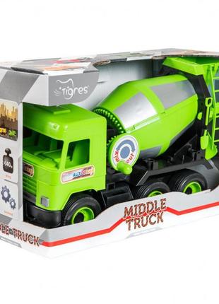 Игрушечная бетономешалка "middle truck" 39485 с подвижными деталями