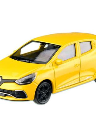 Машина металева renault clio rs "welly" 44039cw масштаб 1:43 (жовтий)