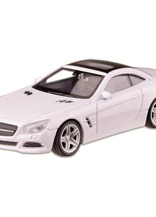 Машина металлическая mercedes-benz sl500 "welly" 44043cw масштаб 1:43 (белый)