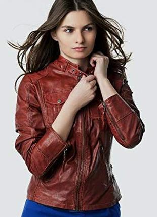 Кожаная куртка от бренда gipsy, бордовая в идеальном состоянии.
