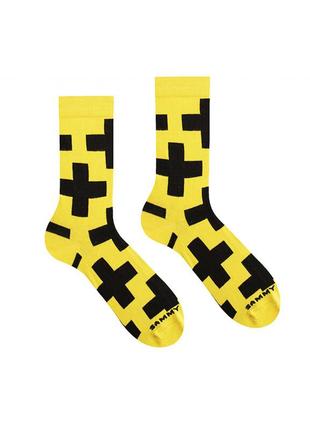 Носки высокие sammy icon желто-черные round yellow