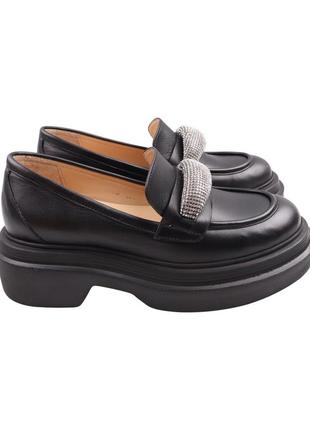 Туфли женские aquamarin черные натуральная кожа, 40