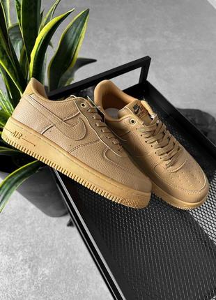 Кроссовки мужские nike air force 1 beige